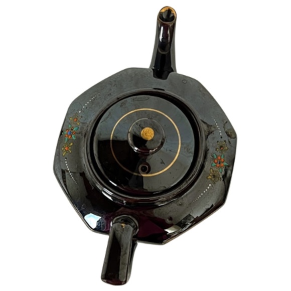 1940s Ceramic Moriage Gold Gilt Teapot Japan - Picture 3 of 8